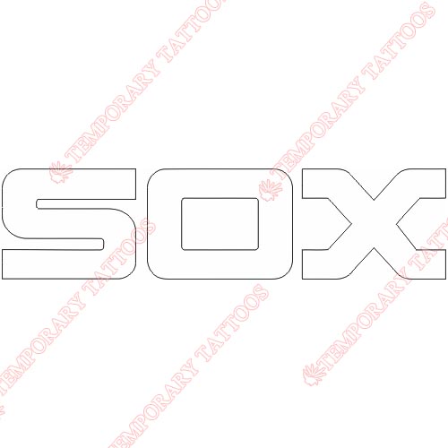 Chicago White Sox Customize Temporary Tattoos Stickers NO.1502